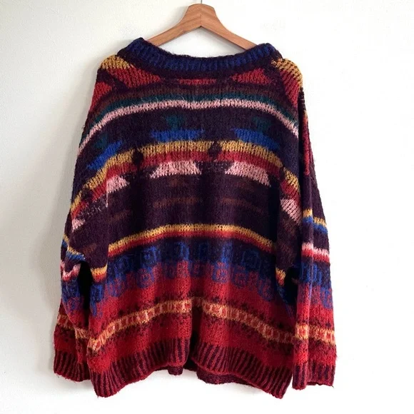Free People Sunset Canyon Alpaca oversized sweater size small - Picture 6 of 8